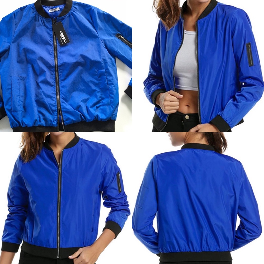 Blue Bomber Jacket